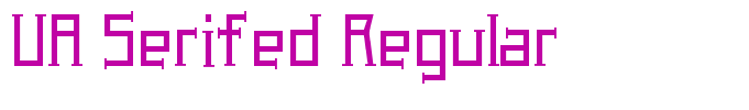 UA Serifed Regular